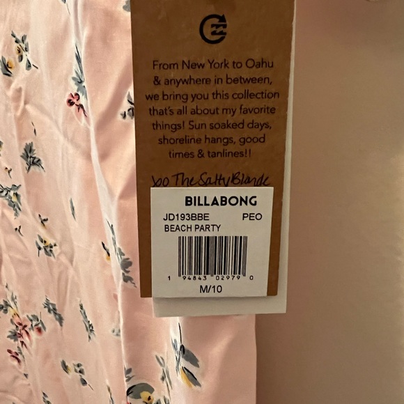 Billabong beach party dress size M - Picture 3 of 3